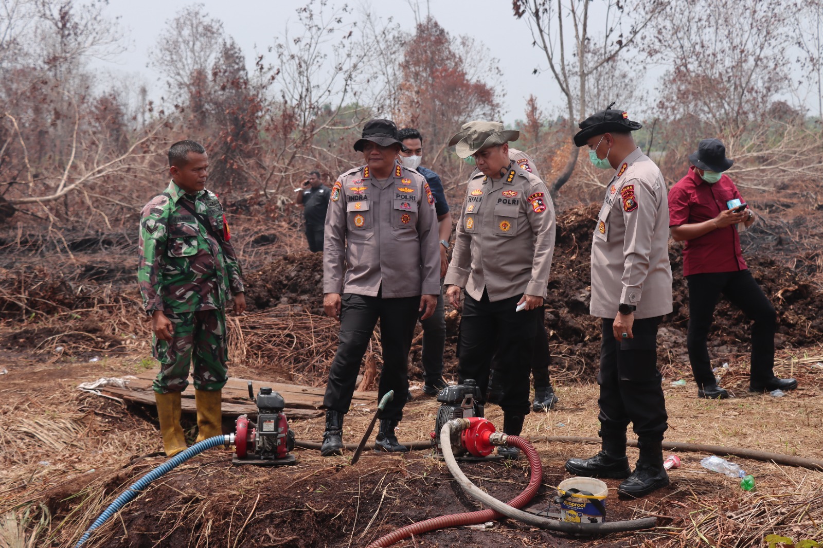 Uji Coba Teknologi Canggih: Aslog Mabes Polri Gelar Simulasi Penanganan Karhutla Menggunakan Drone P